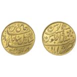 East India Company, Bengal Presidency, Murshidabad Mint: Second milled issue, gold Mohur in...