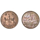 East India Company, Madras Presidency, European Minting, 1803-8, Soho, copper Proof 10 Cash,...