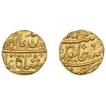 East India Company, Madras Presidency, Early coinages: Mughal style, Arkat, gold Mohur in th...