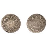 East India Company, Madras Presidency, Reformation 1807-18, silver Double-Fanam, second issu...