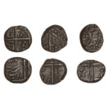 East India Company, Madras Presidency, Early coinages, copper Cash (3), all type V, VIII [12...
