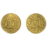 East India Company, Bengal Presidency, A jeweller's copy of a Murshidabad gold Quarter-Mohur...