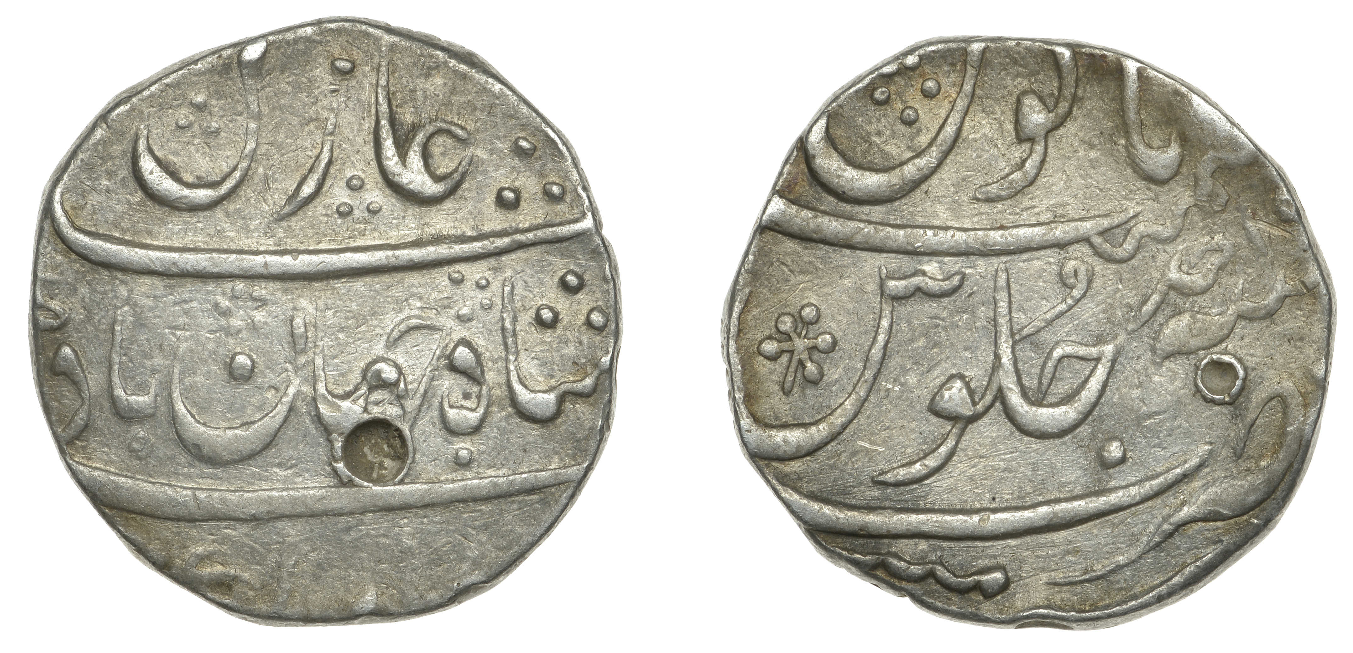 East India Company, Bombay Presidency, Early coinages: Mughal style, silver Rupee in the nam...