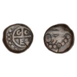 East India Company, Madras Presidency, Early coinages, copper Half-Dudu or 5 Cash, first iss...