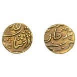 East India Company, Bombay Presidency, Early coinages: Mughal style, gold Third-Mohur or Pan...
