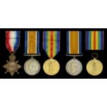 Three: Engine Room Artificer Third Class E. M. Robinson, Royal Navy 1914-15 Star (M.14173,...