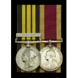 Pair: Chief Sick Berth Steward I. Davis, Royal Navy East and West Africa 1887-1900, 1 cl...