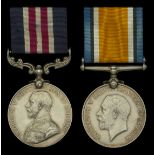 A Great War M.M. pair awarded to Sergeant H. Riley, 19th Battalion, Canadian Infantry Mil...