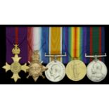A Great War O.B.E. group of five awarded to Surgeon Lieutenant-Commander C. S. Brewer, Merse...