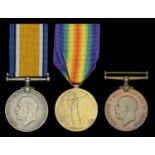 Three: Private A. W. Houston, Berkshire Yeomanry British War and Victory Medals (95224 Pt...