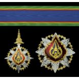 Thailand, Kingdom, Order of the Crown, 3rd (1941) type, Second Class set of insignia, compri...