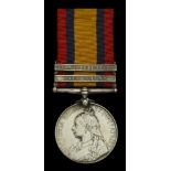 Queen's South Africa 1899-1902, 2 clasps, Cape Colony, Orange Free State (3563 Pte. A. Bowle...