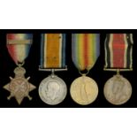 Four: Lance-Corporal A. Hewitt, Royal Berkshire Regiment 1914 Star, with copy clasp (9588...