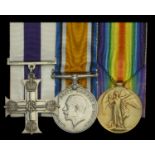 A Great War M.C. group of three awarded to Captain G. E. Henderson, 102nd Battalion, Canadia...