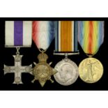 A Great War M.C. group of four awarded to Second Lieutenant A. McKendrick, Highland Light In...