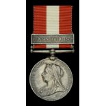 Canada General Service 1866-70, 1 clasp, Fenian Raid 1870 (Pte. W. Moore 43rd. Bn.) impresse...