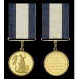 The Important 'Battle of the Nile 1798' Post Captain's Naval Gold Medal awarded to Davidge G...