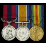 A Great War October 1918 'Famars operations' D.C.M. group of three awarded to Private J. D....