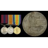 A Great War 'German Spring Offensive' D.C.M. group of three awarded to Acting Corporal A. O....