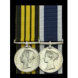 Pair: Chief Sick Berth Steward H. W. Jones, Royal Navy Ashantee 1873-74, no clasp H. W. Jon...