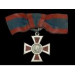 Royal Red Cross, 2nd Class (A.R.R.C.), G.V.R., silver and enamel, on lady's bow riband, good...
