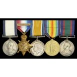 An outstanding and rare Great War 'Gallipoli' C.G.M. group of five awarded to Acting Leading...