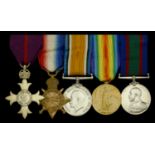 A Great War O.B.E. group of five awarded to Surgeon Captain R. J. E. Hanson, Royal Naval Vol...