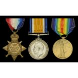 Three: Sergeant F. Clark, Royal Berkshire Regiment 1914 Star (7499 Pte. F. Clark. 1/R. Be...