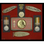 Three: Private H. A. Bartlett, Royal Welsh Fusiliers Queen's South Africa 1899-1902, 5 cl...