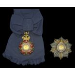 The G.C.I.E. set of insignia attributed to Charles, Lord Hardinge of Penshurst, sometime Vic...