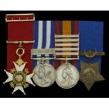 A Boer War C.B. group of four awarded to Colonel The Honourable R. T. Lawley, 7th Hussars, w...
