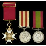 A Victorian C.B. group of three awarded to Colonel T. W. R. Boisragon, 30th Bengal Native In...
