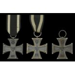 Germany, Prussia, Iron Cross 1914, Second Class breast badge (3), silver with iron centre, g...