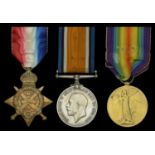 Three: Sergeant W. Heather, Royal Berkshire Regiment 1914 Star (9927 Pte. W. Heather. 1/R...