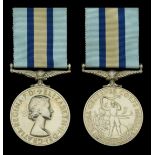 Royal Observer Corps Medal, E.II.R., 1st issue (Observer Officer H. L. Eley) in named card b...