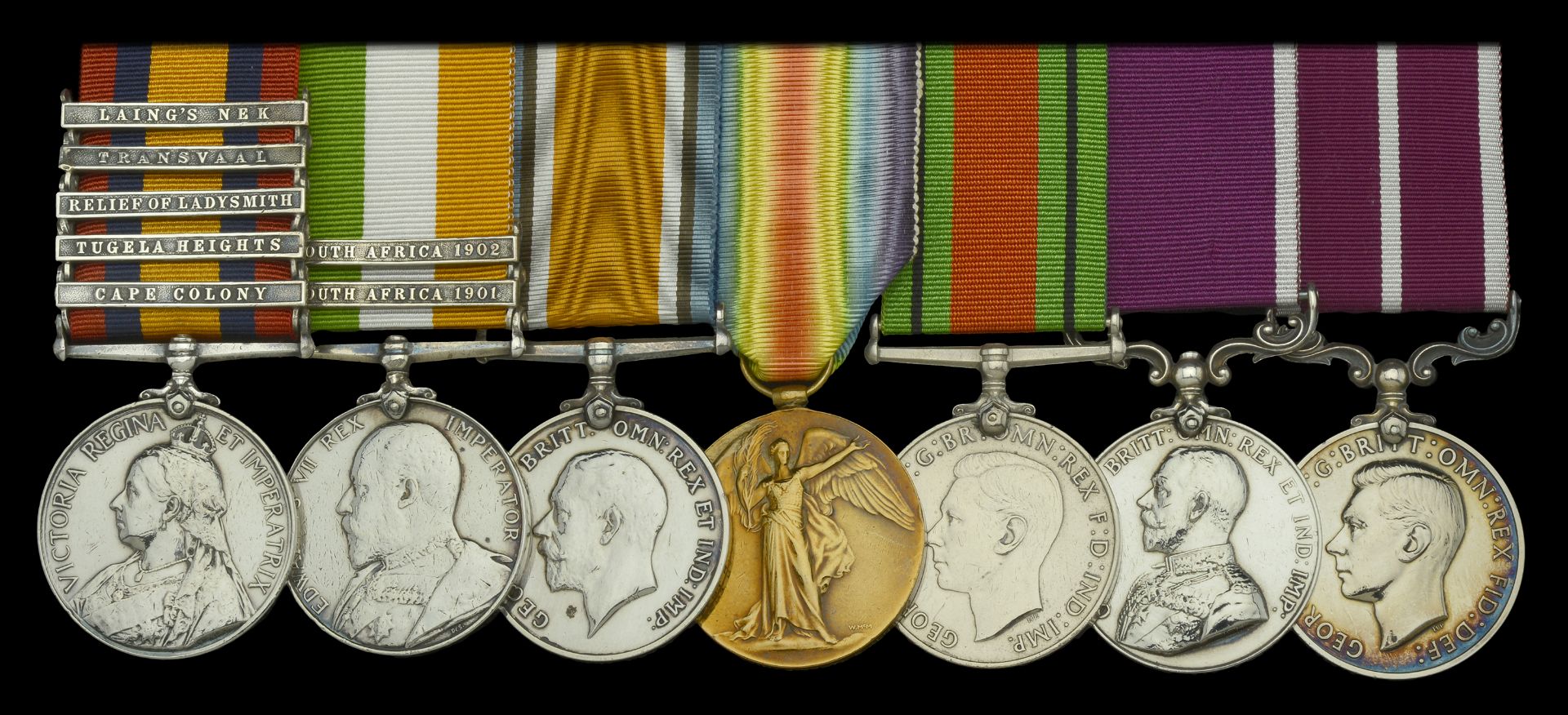 Seven: Regimental Sergeant-Major James Dray, East Kent Regiment Queen's South Africa 1899...