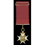 The Most Honourable Order of the Bath, C.B. (Military) Companion's, breast badge, 22 carat g...