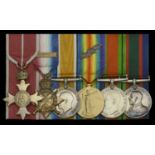 A Great War 'French theatre' O.B.E. group of six awarded to Major C. L. Chapman, Royal Marin...