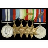 A fine Second War 'Malta Convoy' D.S.M. group of six awarded to Chief Stoker C. E. Hughes, R...