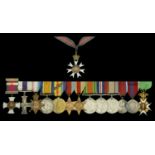 An outstanding post-War C.M.G., Great War D.S.O. and Second War Bar, Great War M.C. group of...