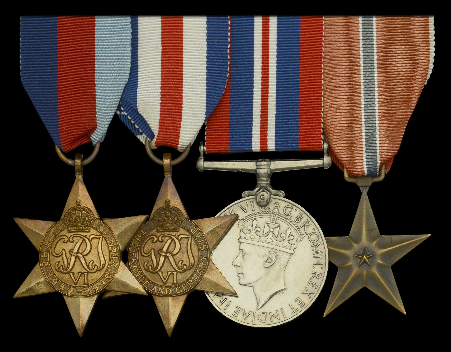An exceptional Posthumous Bronze Star group of four awarded to Captain H. McL. â€œDiamond Jimâ€...