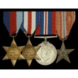 An exceptional Posthumous Bronze Star group of four awarded to Captain H. McL. â€œDiamond Jimâ€...