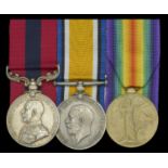 A Great War 1918 'Battle of Amiens' D.C.M. group of three awarded to Sergeant L. G. Brookban...