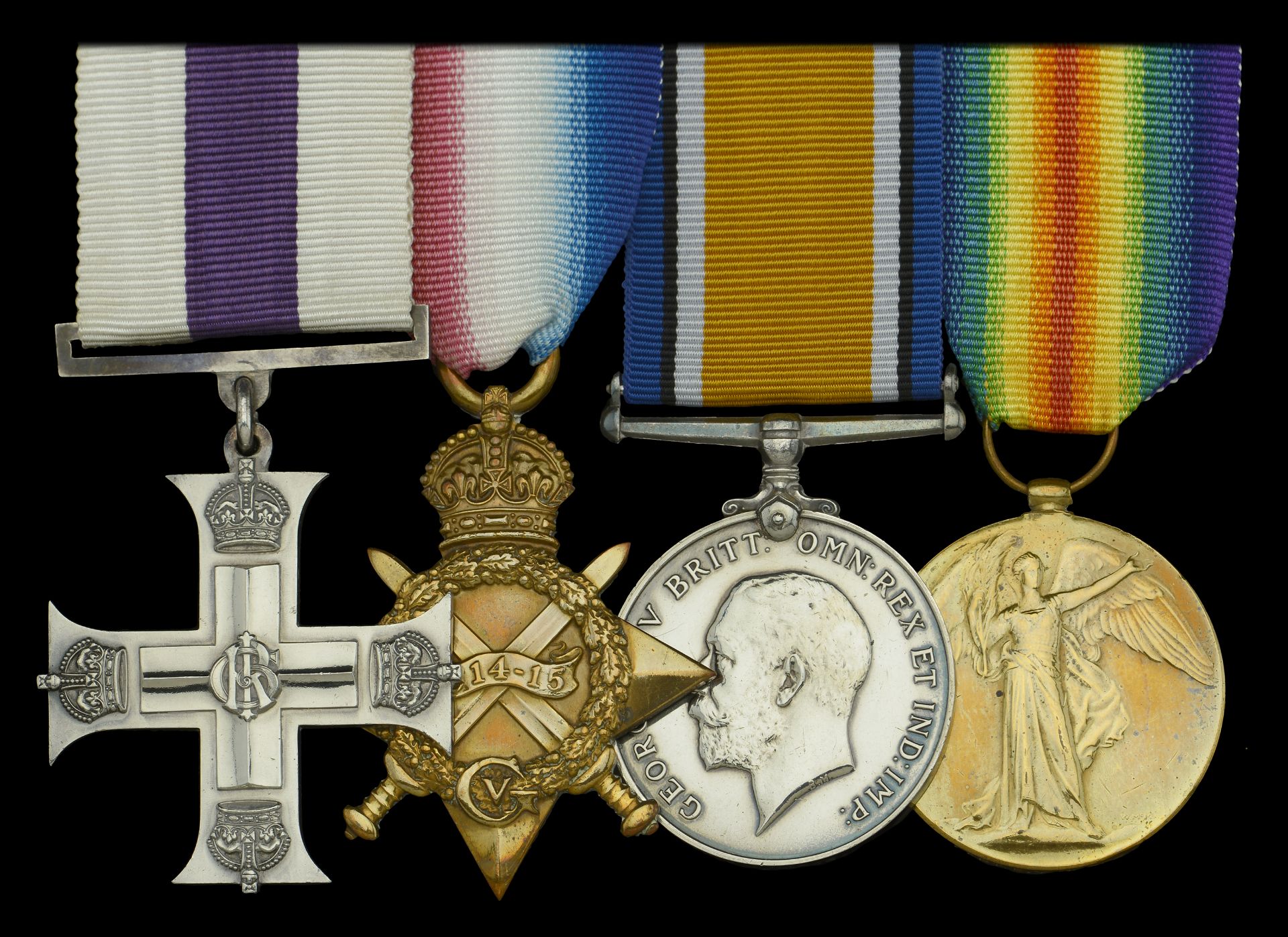 A Great War 'German Spring Offensive 1918' M.C. group of four awarded to Captain E. V. Morse...