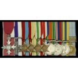 A fine post-War 'Civil Division' M.B.E., Second War 'North West Europe' M.C. group of ten aw...