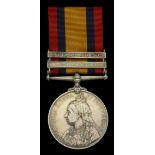 Queen's South Africa 1899-1902, 2 clasps, Transvaal, South Africa 1902 (315 Pte. W. C. Lawre...