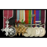 A scarce post-War M.B.E., Order of St. John group of nine awarded to Warrant Officer W. H. G...