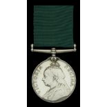 Volunteer Force Long Service Medal, V.R. (1st. Vol. Battn. Hants Regt. + 28- Battn. Qr. Mr....