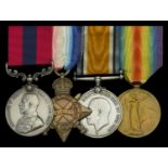 A Great War 'Battle of Cambrai, MasniÃ¨res' November 1917 D.C.M. group of four awarded to Ser...