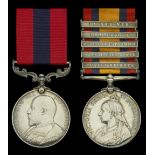 A Boer War D.C.M. pair awarded to Sergeant J. B. McKechnie, Thorneycroft's Mounted Infantry...